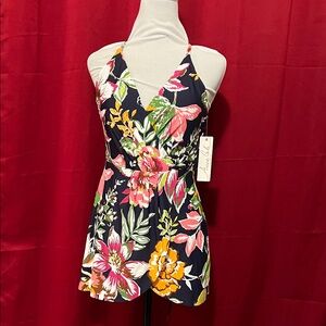 NWT Anne Cole Floral Swim Dress - Multicolor 10